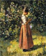 Theodore Robinson  - Bilder Gemälde - In the Grove