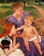 Mary Cassatt - Bilder Gemälde - Die Familie