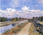 Theodore Robinson  - Bilder Gemälde - On the Canal