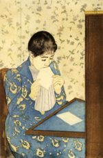 Mary Cassatt - Peintures - La lettre