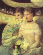 Mary Cassatt - paintings - The Loge