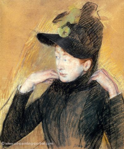 Woman Arranging Her Veil