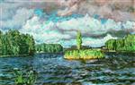 Stanislaw Julianowitsch Zukowski  - Bilder Gemälde - Lake Moldino