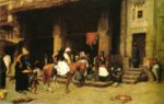 Jean Léon Gérôme - Peintures - Scène de rue au Caire
