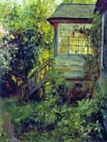 Stanislaw Julianowitsch Zukowski  - Bilder Gemälde - The Terrace-2
