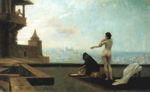 Jean Léon Gérôme - Peintures - bathsheba