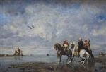 Eugene Fromentin  - Bilder Gemälde - Hunting Heron in Algeria