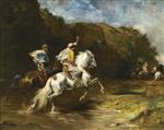 Eugene Fromentin  - Bilder Gemälde - Les cavaliers