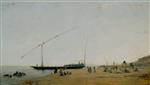 Eugene Fromentin  - Bilder Gemälde - On the Nile near Philae