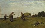 Eugene Fromentin  - Bilder Gemälde - The Reapers