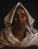 Jean Louis Theodore Gericault  - Bilder Gemälde - Old Italian peasant