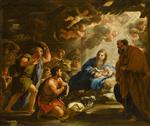 Luca Giordano - Bilder Gemälde - Adoration of the Shepherds