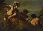 Luca Giordano  - Bilder Gemälde - The Abduction of Helen