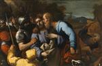 Luca Giordano  - Bilder Gemälde - The Judas Kiss