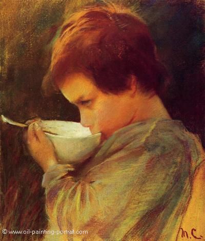 Child Drinking Milk