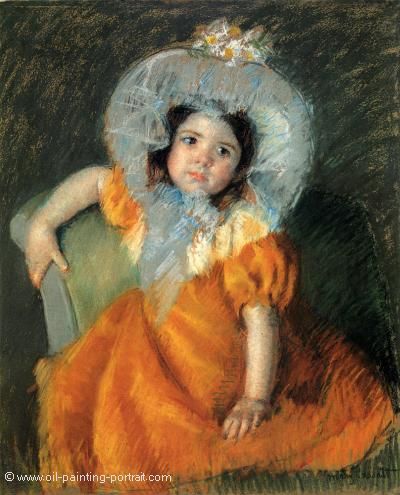 Child In Orange Dress