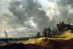Jan van Goyen  - Bilder Gemälde - Shore at Scheveningen