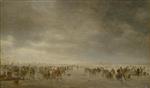 Jan van Goyen  - Bilder Gemälde - Skaters