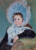 Mary Cassatt  - paintings - Dorothy in a Large Bonnet and Dark Coat