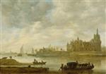Jan van Goyen  - Bilder Gemälde - View of the Castle of Wijk at Duurstede