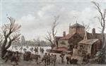 Jan van Goyen  - Bilder Gemälde - Village in Winter