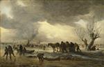 Jan van Goyen  - Bilder Gemälde - Winter Scene