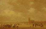 Jan van Goyen  - Bilder Gemälde - Winterlandscape near Dordrecht