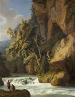 Jacob Philipp Hackert  - Bilder Gemälde - Rocky Landscape with Anglers