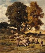 Charles Emile Jacque  - Bilder Gemälde - Sheep