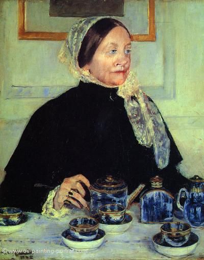Lady at the Tee Table