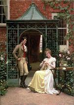 Edmund Blair Leighton - Bilder Gemälde - On the Threshold