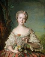 Jean Marc Nattier  - Bilder Gemälde - Portrait of Madame Louise de France at Fontevrault