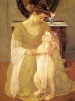 Mary Cassatt  - Bilder Gemälde - Mutter und Kind
