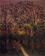 Henri Rousseau - Bilder Gemälde - A Corner of the Plateau of Bellevue