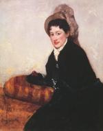 Mary Cassatt  - Peintures - Portrait d'une femme