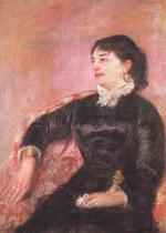 Mary Cassatt  - Peintures - Portrait d'une dame italienne