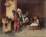 Jean Léon Gérôme - Peintures - Un café au Caire