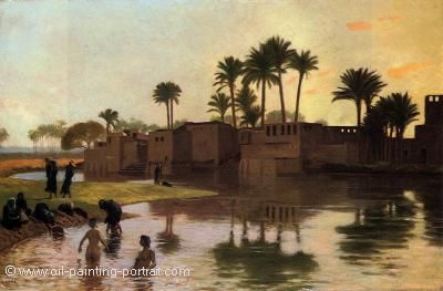 Bathers by the Edge of a River