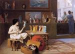 Jean Léon Gérôme  - paintings - Painting Breathes Life into Sculpture