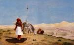 Jean Leon Gerome  - paintings - Prayer in the Desert