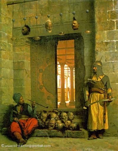 Heads of the Rebel Beys at the Mosque of El Hasanein (Cairo)