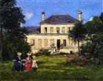 Eugene Boudin  - Bilder Gemälde - House and Garden of the Painter Braquaval