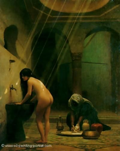 A Moorish Bath Turkish Woman Bathing No 2