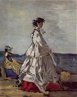 Eugene Boudin  - Bilder Gemälde - Princess Pauline Metternich on the Beach