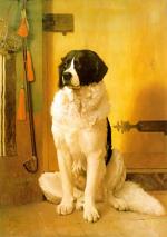 Jean Leon Gerome  - paintings - Study of a Dog