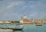 Eugene Boudin  - Bilder Gemälde - Venice, Santa Maria della Salute from San Giorgio