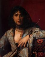 Jean Leon Gerome  - paintings - Veiled Circassian Lady