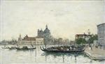 Eugene Boudin  - Bilder Gemälde - Venice, the Molo
