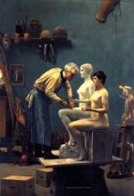 Jean Leon Gerome  - paintings - The Artists Model
