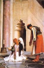 Jean Léon Gérôme  - Peintures - Les jeunes Grecs à la mosquée